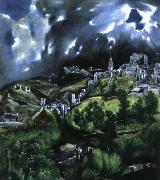El Greco A View of Toledo painting